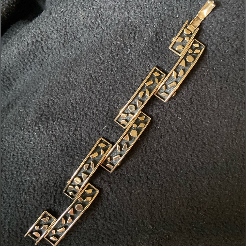 Gold Tone with Black accents Bracelet
